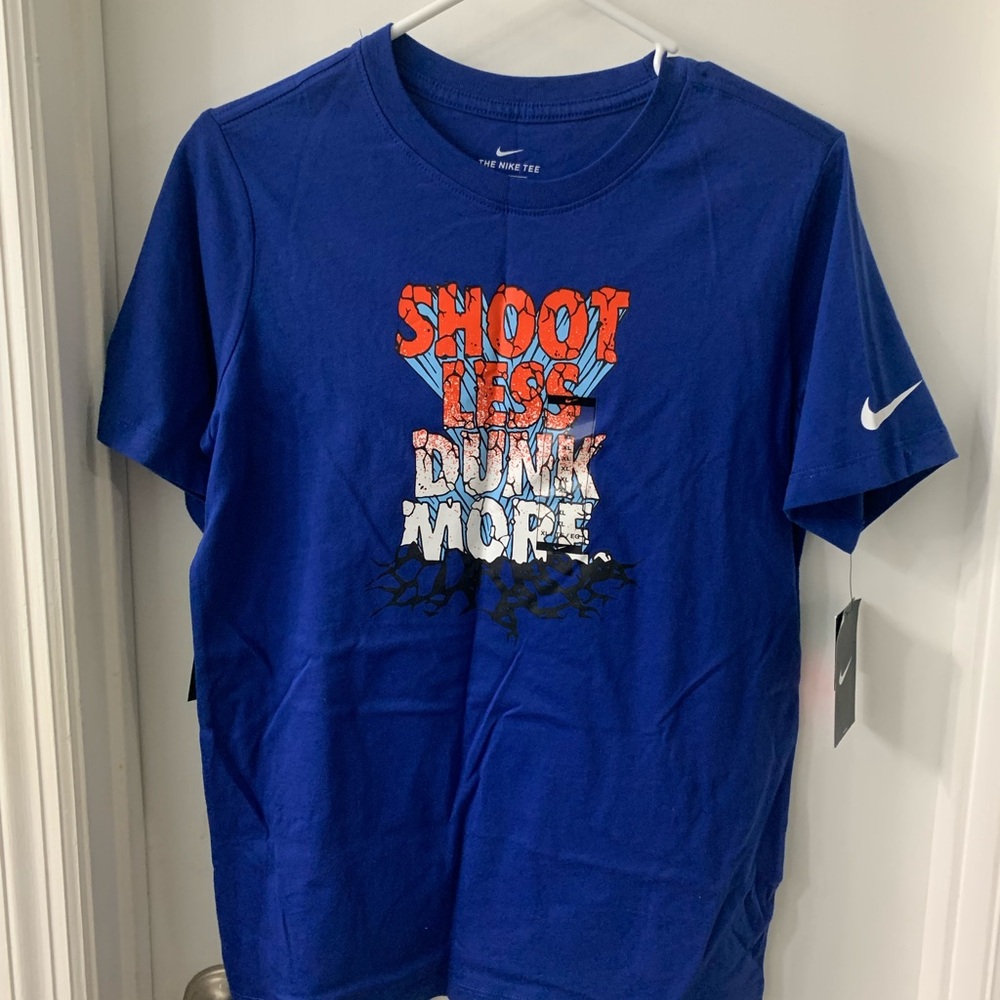 Nike Blue T-Shirt with Bold Graphic